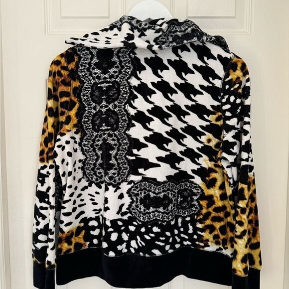 Gold and black zip up petite large - Picture 3 of 3